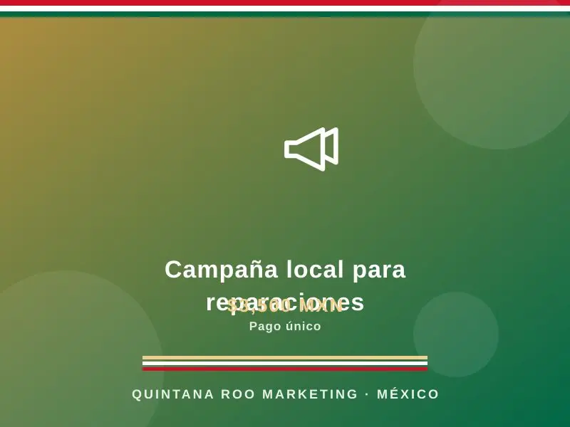 Campaña local para reparaciones