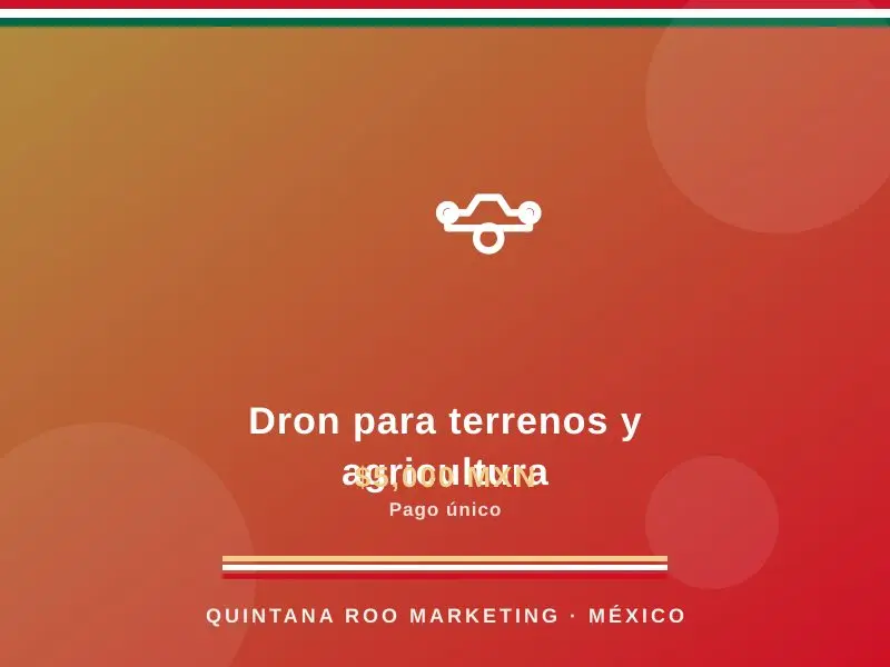 Dron para terrenos y agricultura