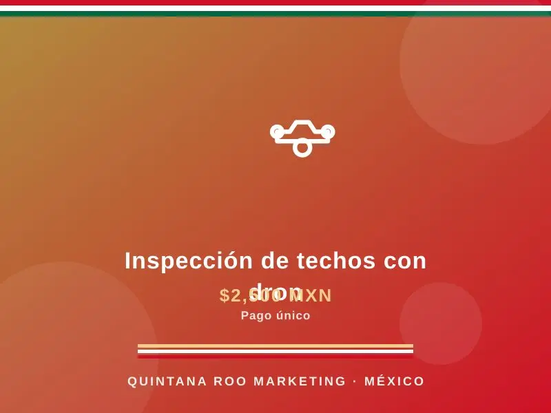 Inspección de techos con dron