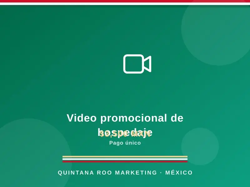 Video promocional de hospedaje