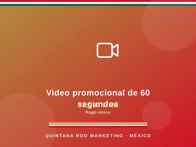 Video promocional de 60 segundos